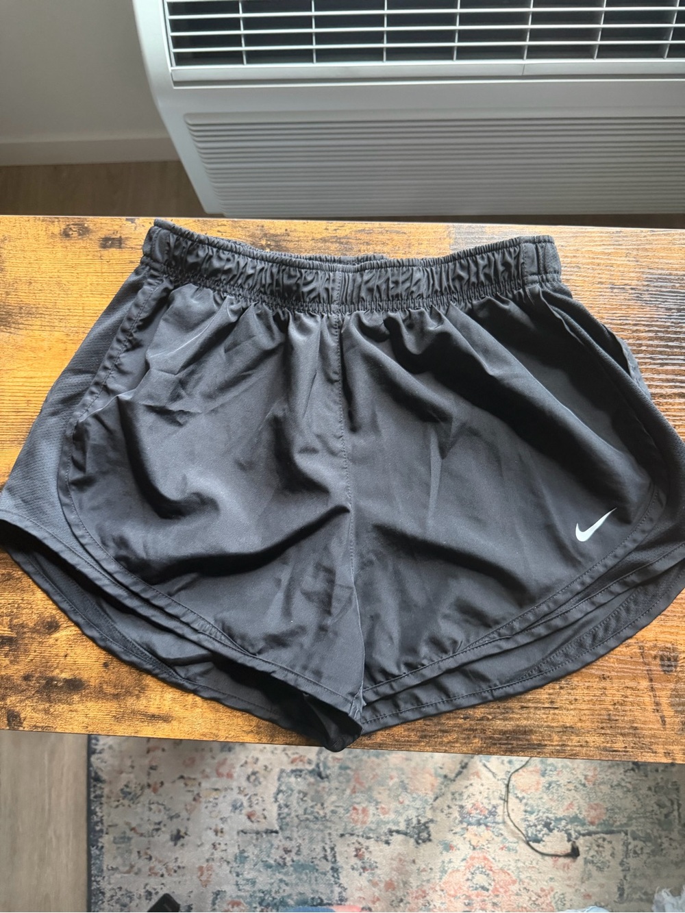 Nike Black Women's Athletic Running Shorts with Swoosh